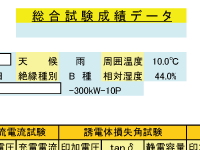 総合試験成績データ